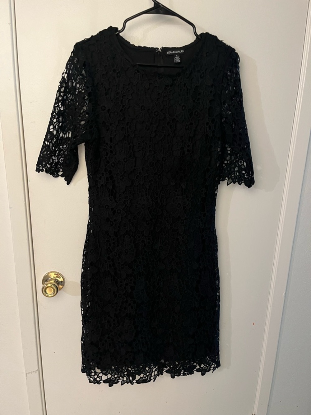 Nina Leonard Black Floral Lace Mini Dress
NWOT Never Worn